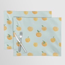 Minty Peach Placemat