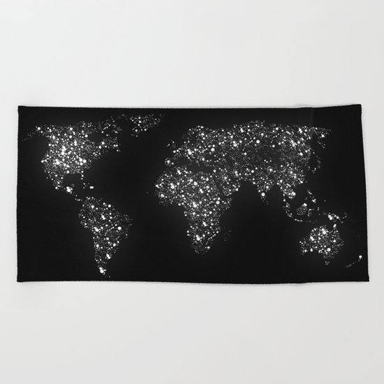Tiny light spec in the great big universe Beach Towel