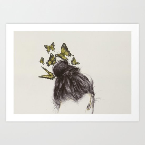 Hair II Art Print