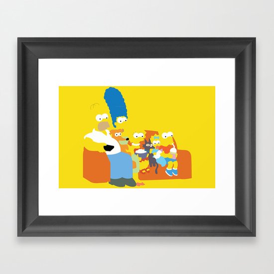 The Simpsons - Family Framed Art Print