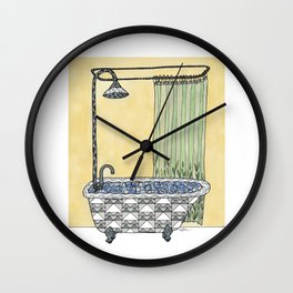 Claw Foot Bathtub Wall Clock