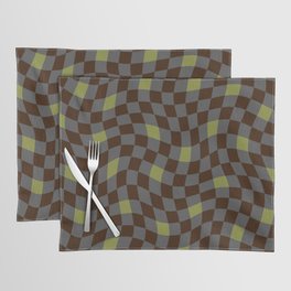 Black minty twist gingham Placemat