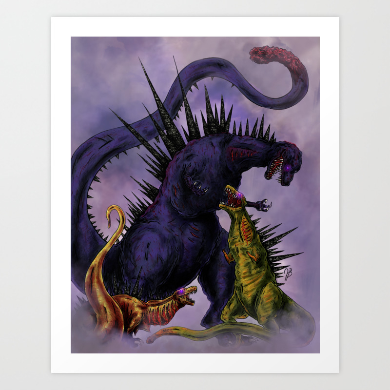 Shin Godzilla (colored) Art Print