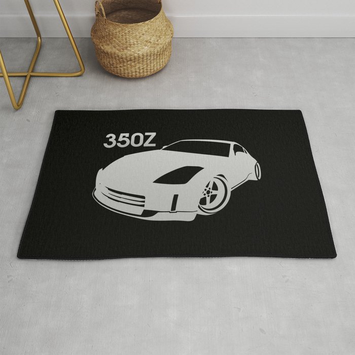 Nissan 350Z - silver - Rug by Vehicle