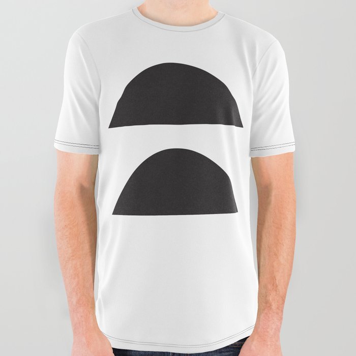 Wonky Arches | Black + White All Over Graphic Tee