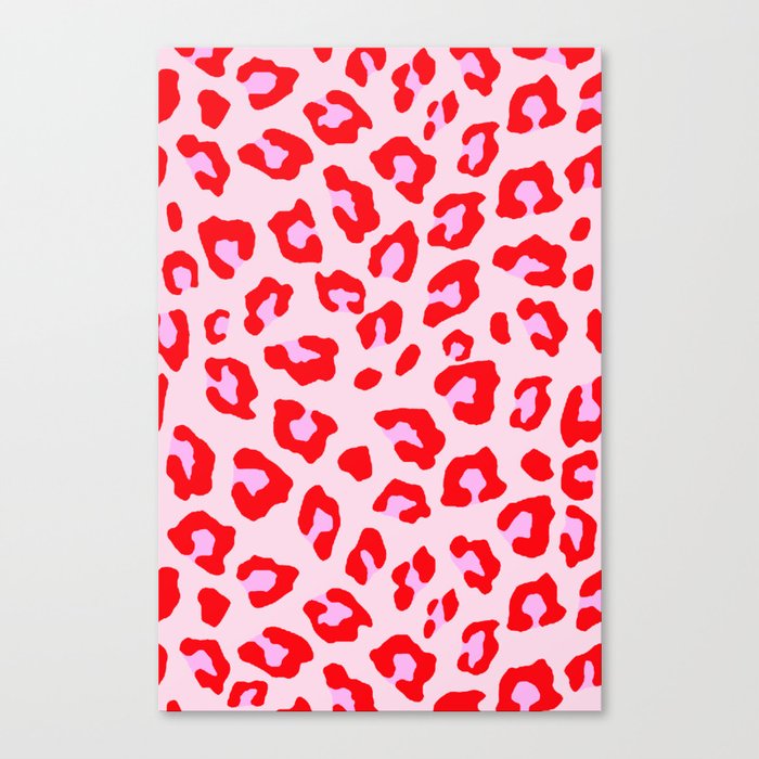 Leopard Print - Red And Pink Leinwanddruck Leopard Print - Red And Pink Leinwanddruck