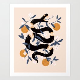 Zesty Snake Art Print