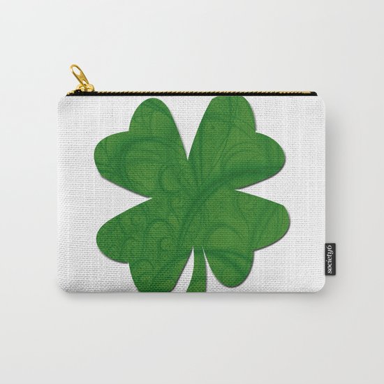 Fractal Big Shamrock Carry-All Pouch