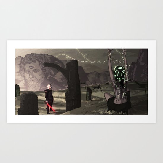 Dark Wind in the Valley Art Print
