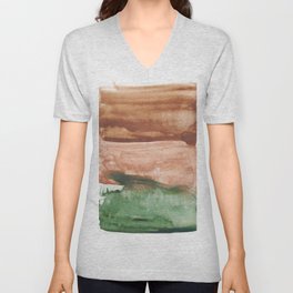  Abstract Art Watercolor Painting 21 December 2021 211231 Modern Abstract Art Valourine Original  V Neck T Shirt