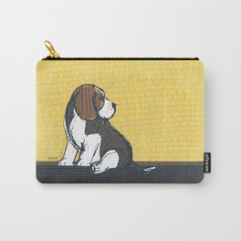 Beagle Puppy Portait by Friztin Carry-All Pouch