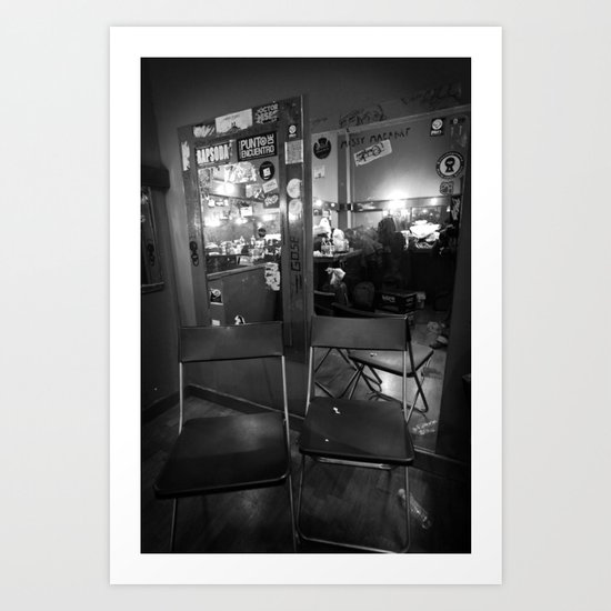 backstage Art Print