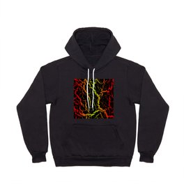 Cracked Space Lava - Red/Lime Hoody
