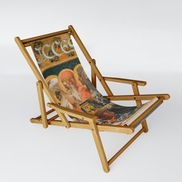 Three wise men Success Christmas 1900 vintage kitsch Sling Chair