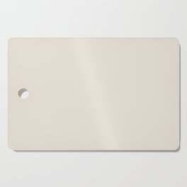 Pale Fresh Off White Cream Linen Solid Color Pairs PPG Sugar Soap PPG1084-1 - Single Shade Colour Cutting Board