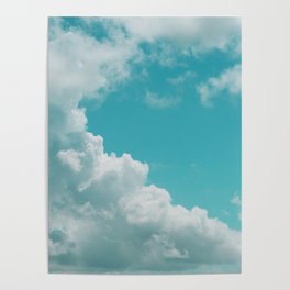 Bouncy Clouds Over Galveston Texas Poster