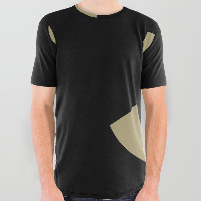 Number 3 (Sand & Black) All Over Graphic Tee