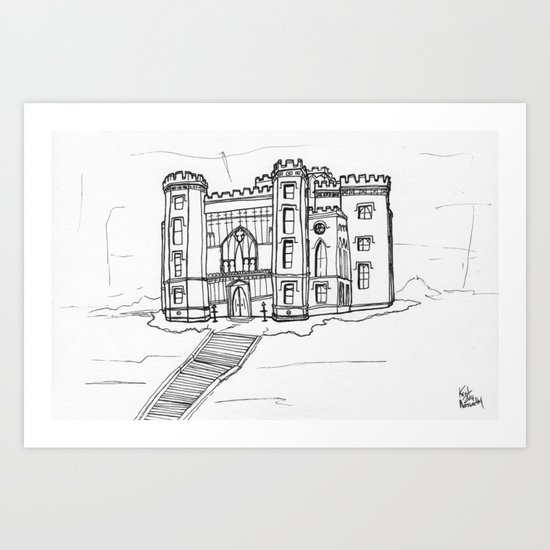Baton Rouge Louisiana Old State Capitol Art Print