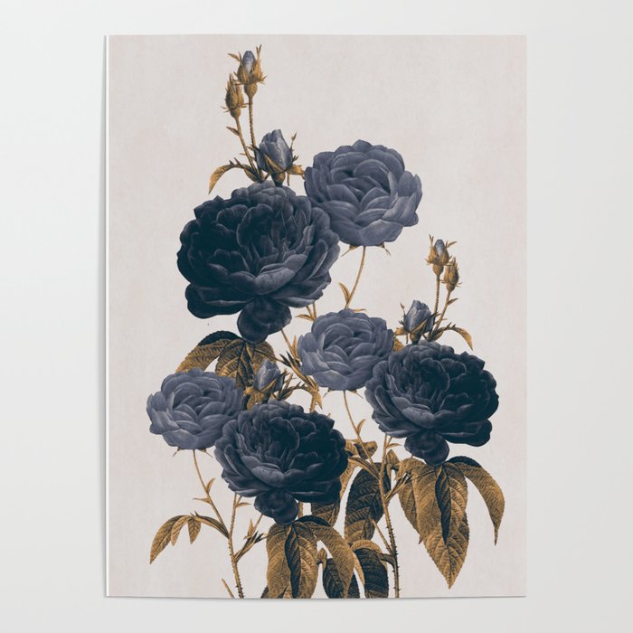 blue flowers Poster