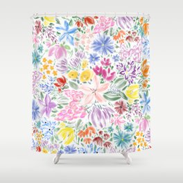 Floral Overflow Shower Curtain