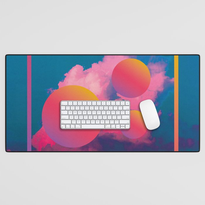 Vaporwave sky 1 / Rise / 80s / 90s / aesthetic Desk Mat