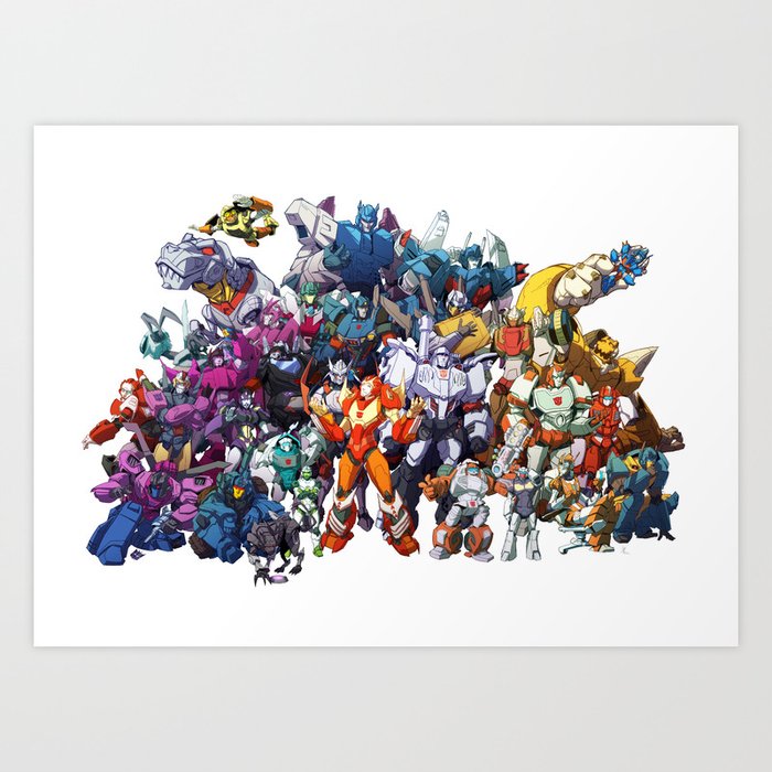 30 Days of Transformers - More Than Meets The Eye cast Art Print