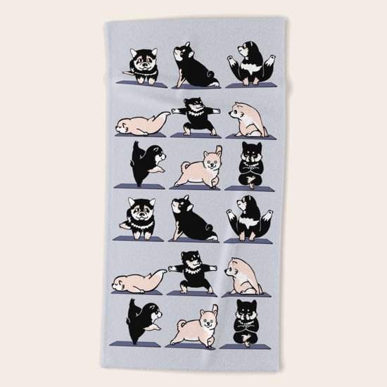 Shiba Yoga Beach Towel