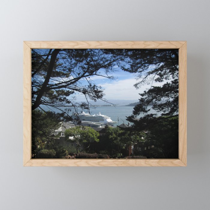 View of the San Francisco Bay Framed Mini Art Print