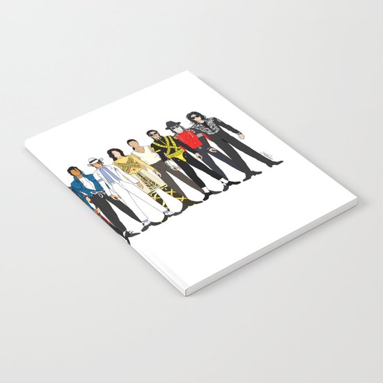 King MJ Pop Music Fashion LV Notebook