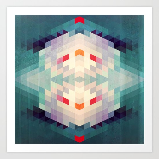 GeoAqua Art Print