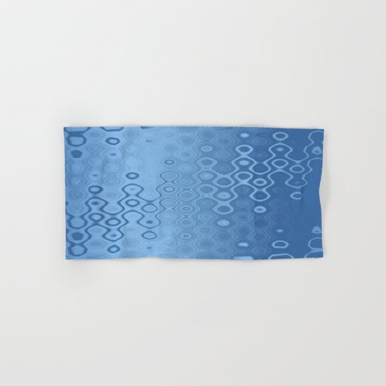 Lost in Dots (air & water blues) Hand & Bath Towel