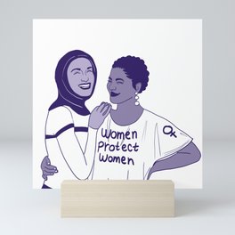 women protect women Mini Art Print