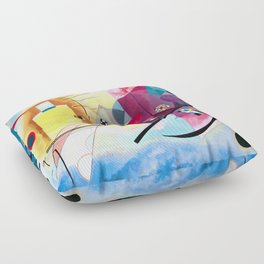 Wassily Kandinsky - Yellow Red Blue Floor Pillow