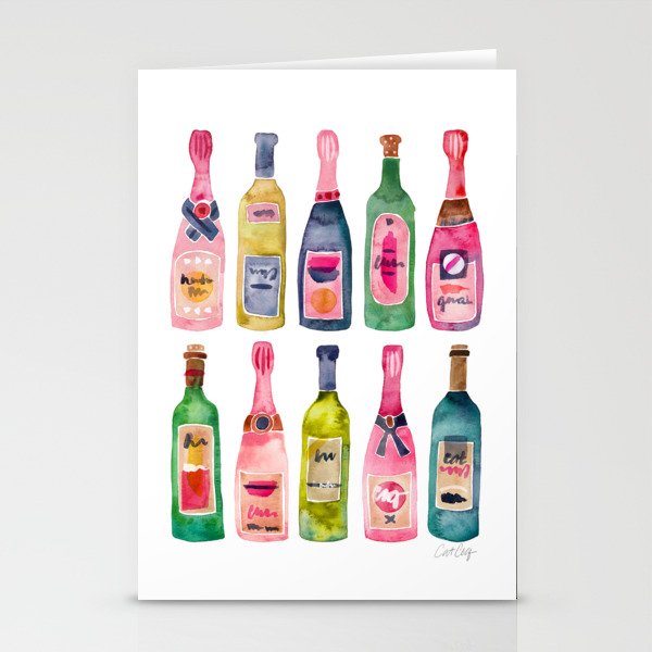 Champagne Collection Stationery Cards
