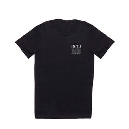 ISTJ (black version) T Shirt | Personality, Mbti, Concept, Istj, Black And White, Typography, Myersbriggs, Personalitytype, Graphicdesign, Personalitytest 