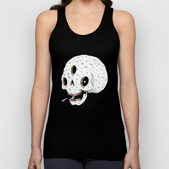 Drippy Space Skull Unisex Tank Top