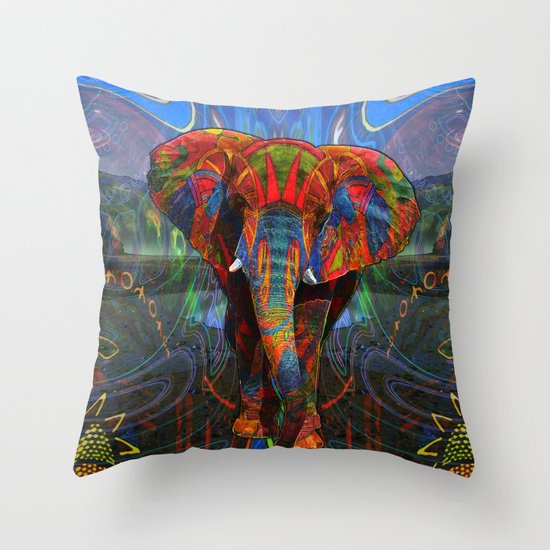 Elephant Throw Pillow