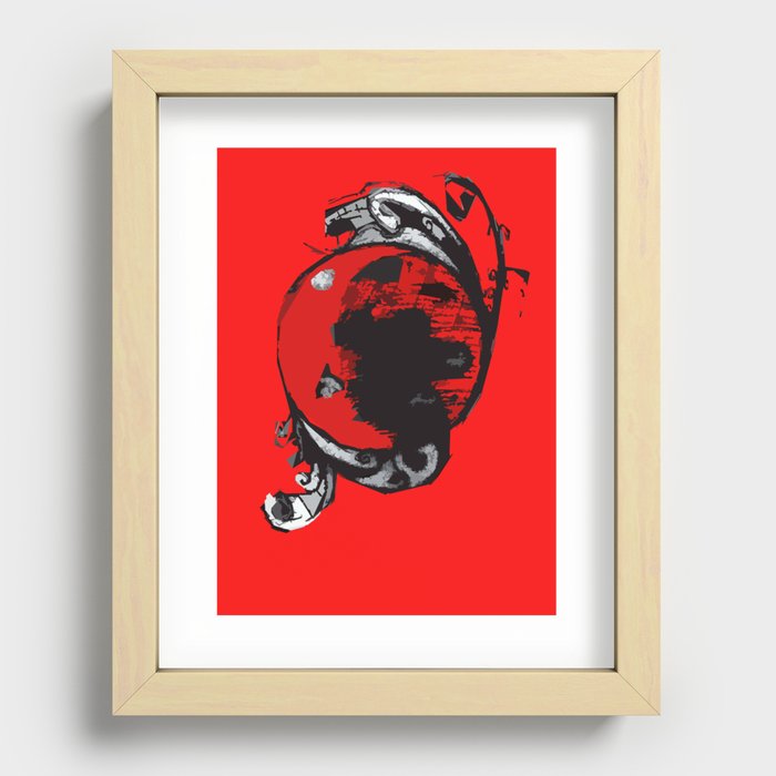 red planet Recessed Framed Print