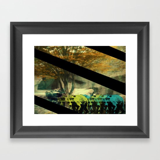bear march Framed Art Print