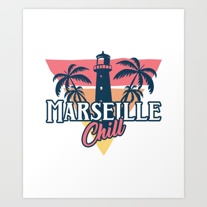 Marseille chill Art Print