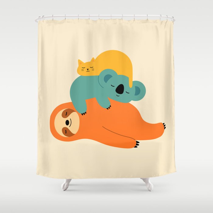 Being Lazy Shower Curtain