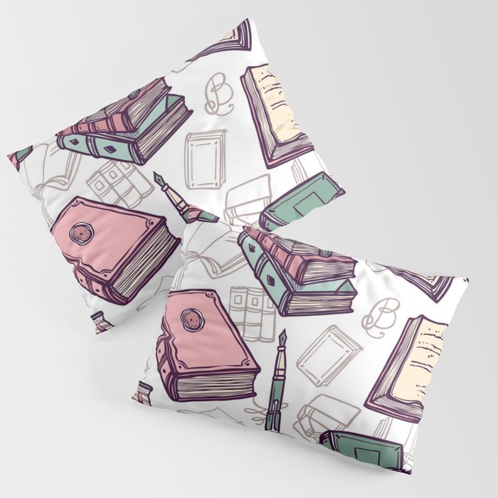 Book pattern Pillow Sham