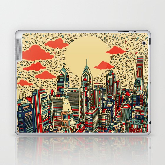 philadelphia city skyline Laptop & iPad Skin