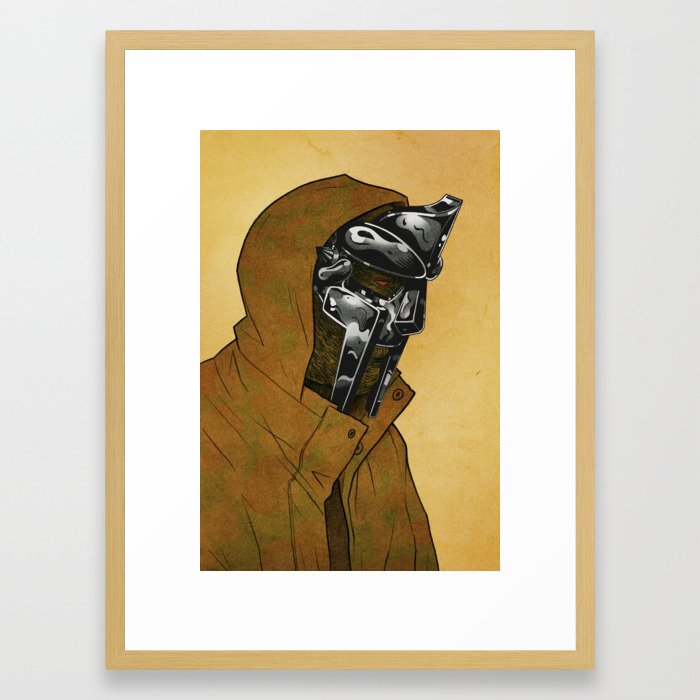 MF DOOM Framed Art Print by maxtemescu | Society6