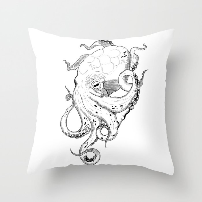 Octopus  Throw Pillow