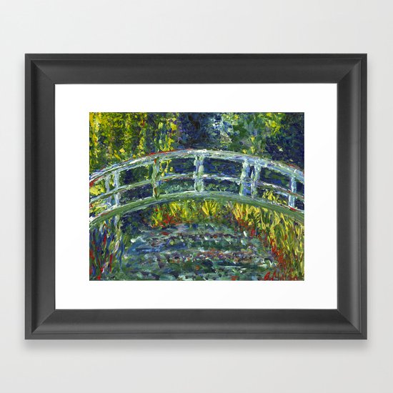 Monet Interpretation Framed Art Print