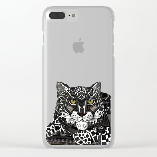 snow leopard lead Clear iPhone Case
