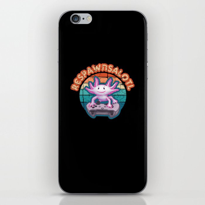 Respawnsalotl Axolotl Gamer iPhone Skin