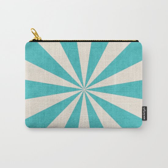 aqua starburst Carry-All Pouch