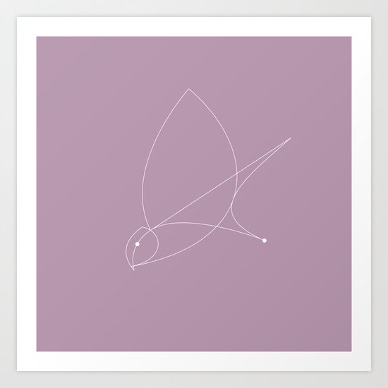 Contours: Barn Owl (Line) Art Print